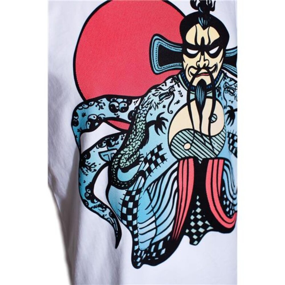 1980s Movie Fu Manchu T-Shirt - Jack Burton T-shirt Big Trouble in Little China - Picture 4 of 5